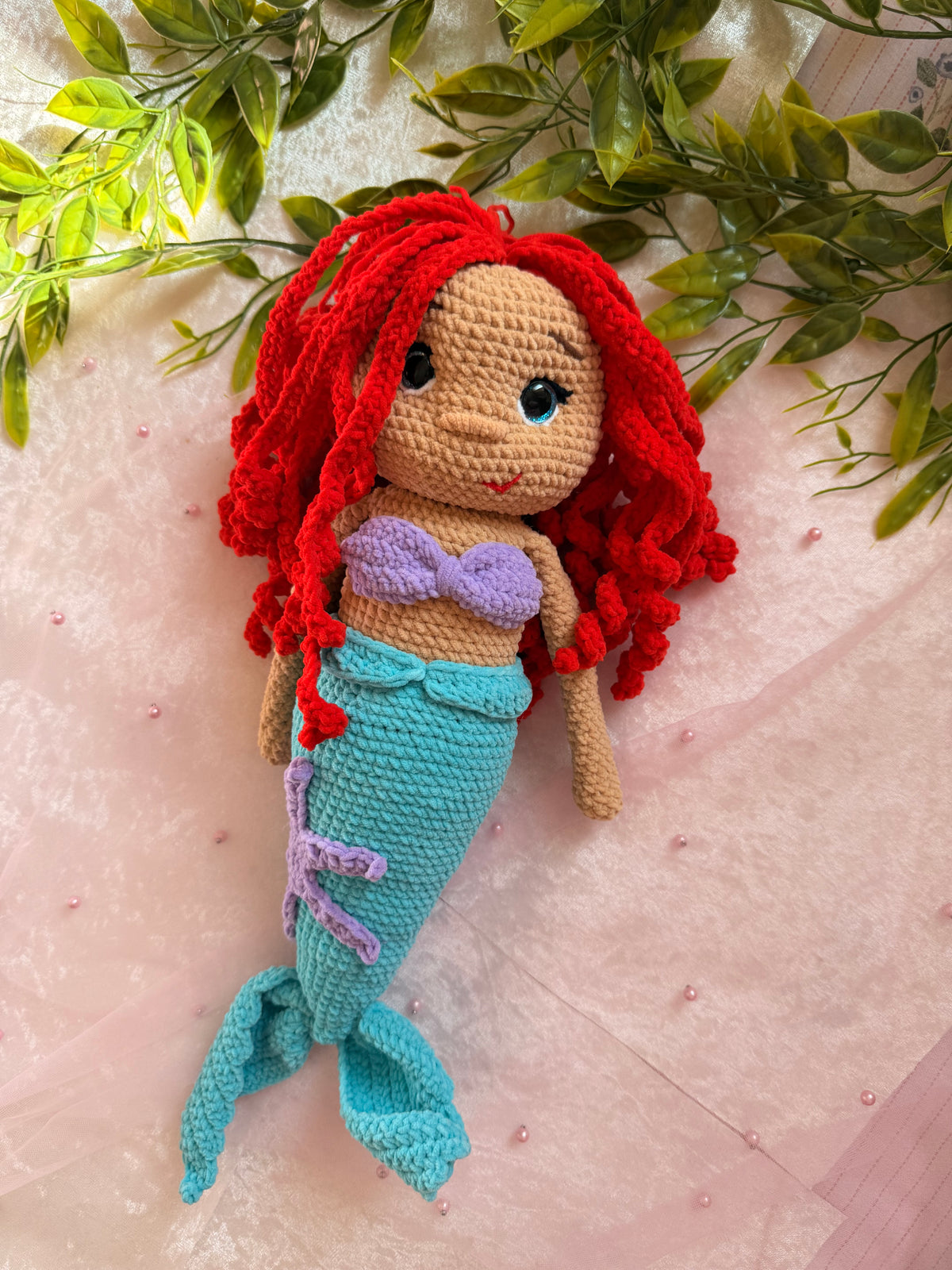 Handmade Crochet Mermaid Doll | 34cm