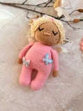 Pink Sleeping Angel - Handmade Soft Toys