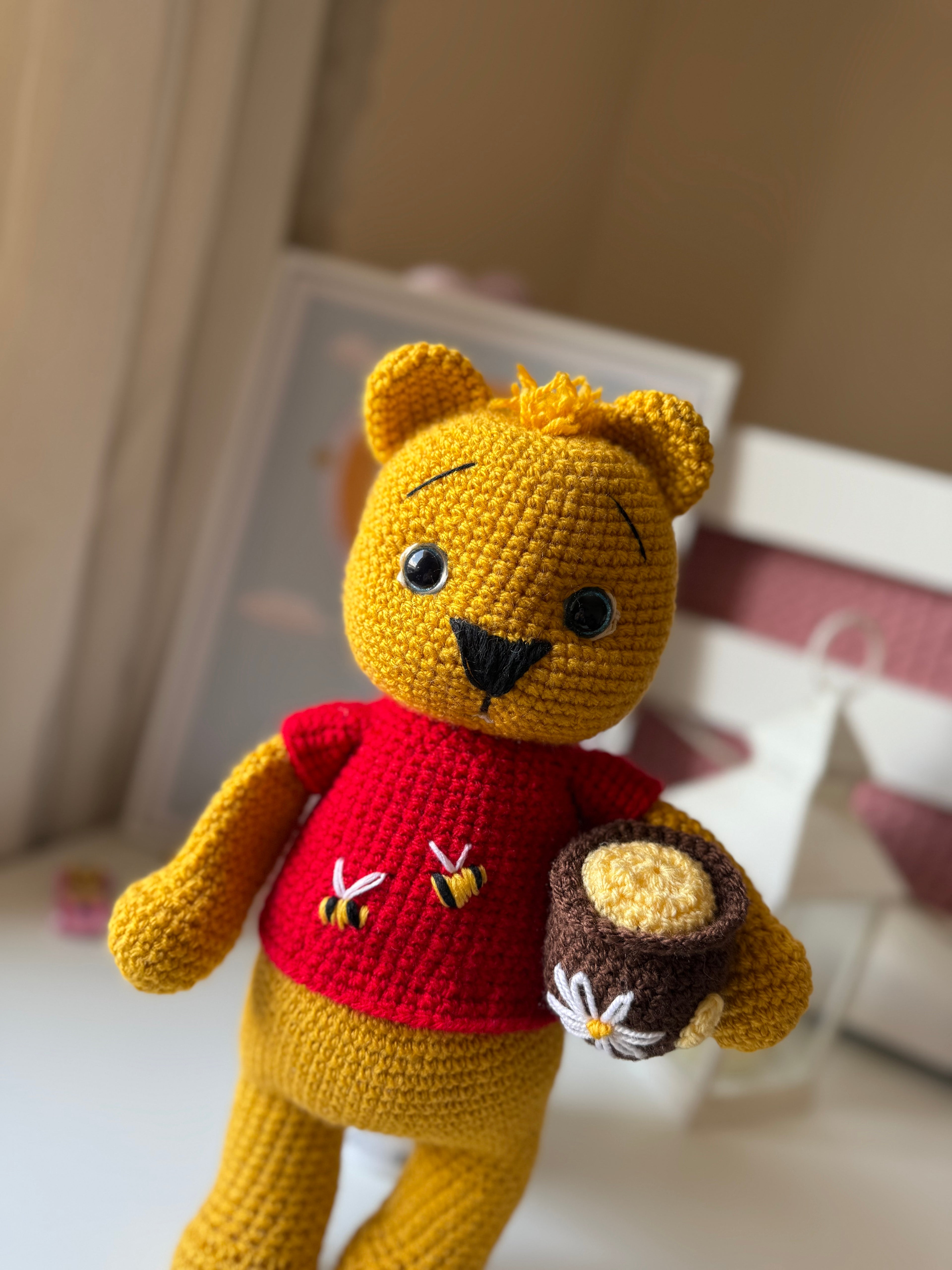 Handmade Crochet Bear Doll